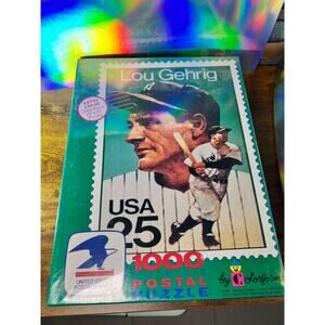 Lou Gehrig USPS 1000 Piece Postal Puzzle. Colorforms. NIB Sealed.